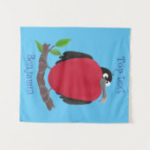 Funny herrlicher Fregatte Vogel Cartoon Wandteppich (Vorderseite (Horizontal))