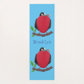 Funny herrlicher Fregatte Vogel Cartoon Yogamatte (Rückseite)