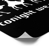 Funny Heute Abend Wir reiten Tee Shirt - Uni - Sch Poster (Ecke)