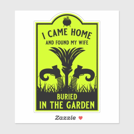 Funny Hexe Ehefrau Aufkleber (Blatt)