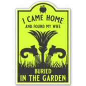 Funny Hexe Ehefrau Aufkleber (Vorderseite)