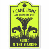 Funny Hexe Ehefrau Aufkleber (Vorderseite)