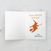 Funny Hexe Feet Halloween Karte (Innenseite)