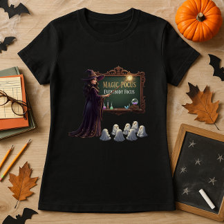 Funny Hexe Lehrer Halloween Ghost-Klassenzimmer T-Shirt