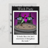 Funny Hexe Party Einladungen (Vorne/Hinten)