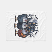 Funny Hexe Spooky Chicken Halloween Fleecedecke (Vorderseite (Horizontal))