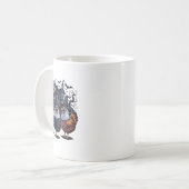 Funny Hexe Spooky Chicken Halloween Kaffeetasse (Vorderseite Links)