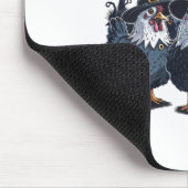 Funny Hexe Spooky Chicken Halloween Mousepad (Ecke)