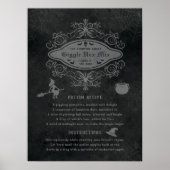 Funny Hexe Thema Thema Thema Rezept Spielerisches  Poster (Vorne)