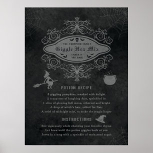 Funny Hexe Thema Thema Thema Rezept Spielerisches  Poster