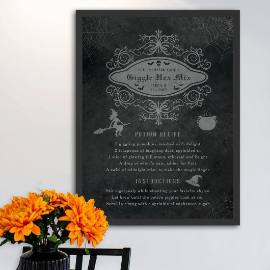 Funny Hexe Thema Thema Thema Rezept Spielerisches  Poster