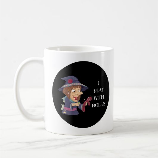 Funny Hexe Voodoo Kaffeetasse (Links)