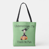 Funny Hexehl Halloween Tote Bag Tasche (Rückseite)