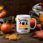 Funny Hexen Brew Halloween Personalisiert Kaffeetasse