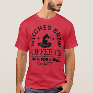 Funny Hexenhut Hexen Brew Coffee Halloween T-Shirt