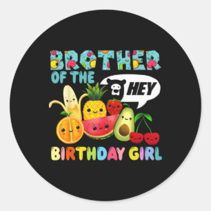 Funny Hey Bären Familie der Geburtstagskarte tanze Runder Aufkleber