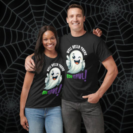 Funny Hey, Boo-tiful! Niedlich Winking Ghost T-Shirt