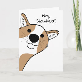 Funny Hey, du Dog "I Liebe You" Karte