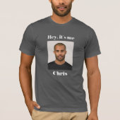 Funny Hey, ich Foto Maske Männer T-Shirt (Vorderseite)