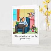 Funny Hi and Hello Spaß Grußkarte Karte (Gelbe Blume)