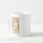 Funny "Hi Babe" Winking Shiba Inu Valentine's Art Kaffeetasse (Vorderseite Links)