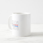 Funny Hidin From Biden - Anti Joe - Trump Kaffeetasse (Vorderseite Links)