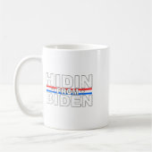 Funny Hidin From Biden - Anti Joe - Trump Kaffeetasse (Links)
