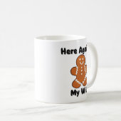 Funny hier gegen meinen Wild Gingerbrot Mann Kaffeetasse (VorderseiteRechts)