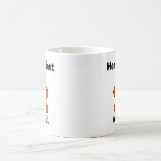 Funny hier gegen meinen Wild Gingerbrot Mann Kaffeetasse (Mittel)