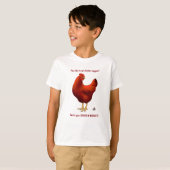 Funny Hier ist dein Huhn Nugget Red Hen T-Shirt (Vorne ganz)