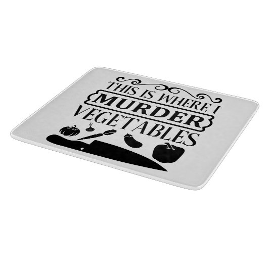Funny hier ist, wo ich Murter Gemüse Küche Schneidebrett (Ecke)