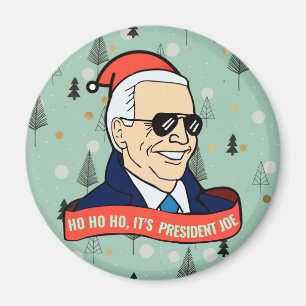 Funny hieß sein Präsident Joe Biden Weihnachtsk Magnet