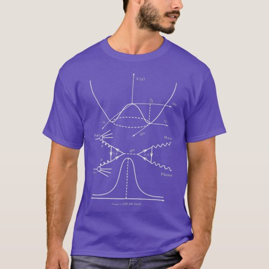 Funny Higgs Boson Particle Physik Geek Teacher T-Shirt (Vorderseite)