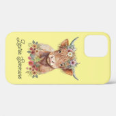 Funny Highland Cow Design individuell anpassbar ha Case-Mate iPhone Hülle (Rückseite (Horizontal))