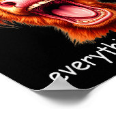 Funny Highland Cow It's Fine I'm Fine Everything I Poster (Ecke)