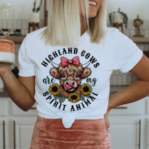 Funny Highland Cow Lover T - Shirt