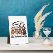 Funny Highland Cow Moo-d zu Halloween Fotoplatte (Seite)