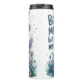 Funny Highland Cow Thermosbecher (Rückseite)