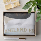 Funny Highland Cow Wearing Sonnenbrille Seidenpapier (Geschenk)