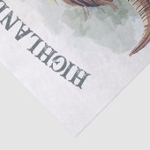 Funny Highland Cow Wearing Sunglasses Seidenpapier (Detail)