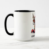 Funny Highland Cow Weihnachten Tasse (Links)