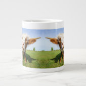 Funny Highland Cows Jumbo-Tasse (Vorderseite)