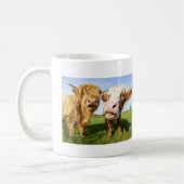 Funny Highland Cows Kaffeetasse (Links)