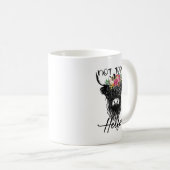 Funny Highland Kuh nicht heute Heifer Kuh liebt vi Kaffeetasse (VorderseiteRechts)