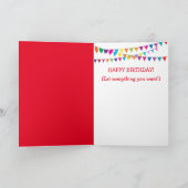 Funny Highland Steer Husband Birthday Karte (Innenseite)