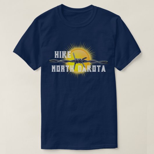 Funny Hike "your Staat" & Barbed Wire T-Shirt (Design vorne)