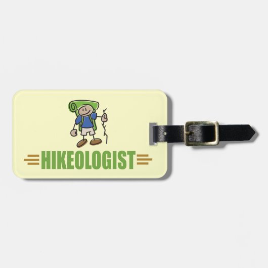 Funny Hiker Gepäckanhänger (Vorderseite horizontal)