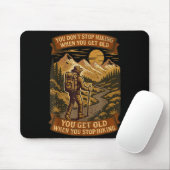 Funny Hiker Gift Hiking Lover Outdoor Quote Mousepad (Mit Mouse)