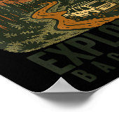 Funny Hiking Lost_ Nope Exploring Backroads Humor  Poster (Ecke)