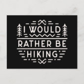Funny hiking sarcastic quotes for introvert hiker postkarte (Vorderseite)